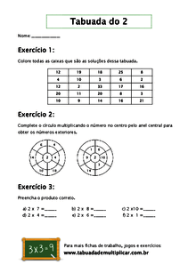 Jogo interativo – tabuada do 2 ⋆ EduKinclusiva