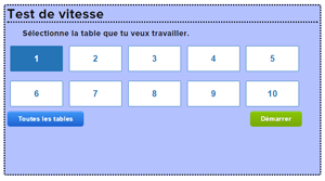 Un jeu pour connaître les tables de multiplication